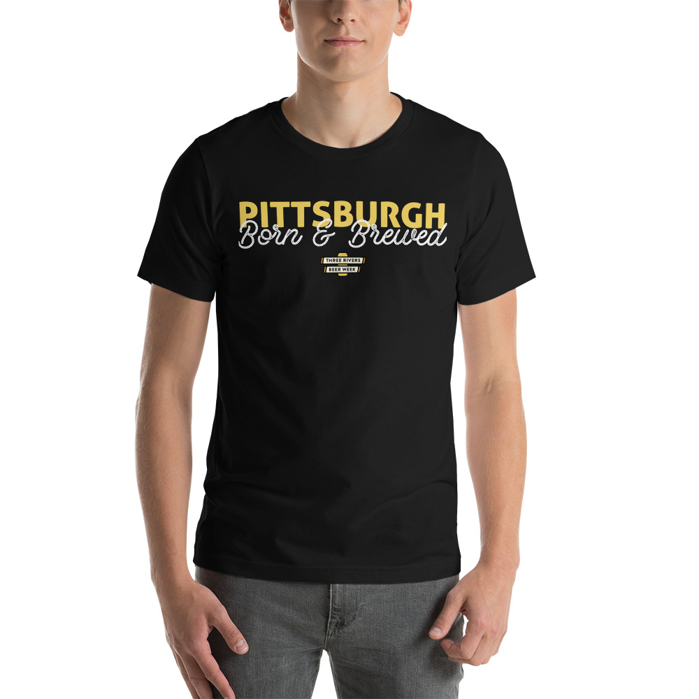 Three Rivers Beer Week Short-Sleeve Unisex T-Shirt (front image) -  Pittsburgh Breweries Guide
